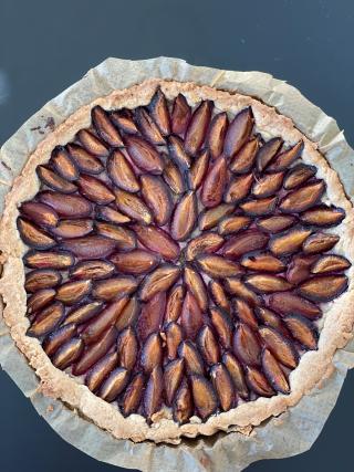 Zwetschgentarte fertig, Kuchenparty, Birgit Hochrainer