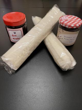 Blätterteig und Marmelade