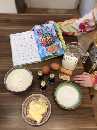 Zutaten Bunte Waffeln