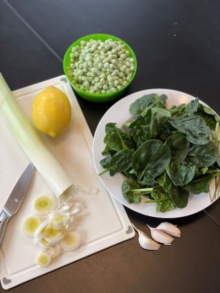 Spinat-Orzo-Eintopf Zutaten